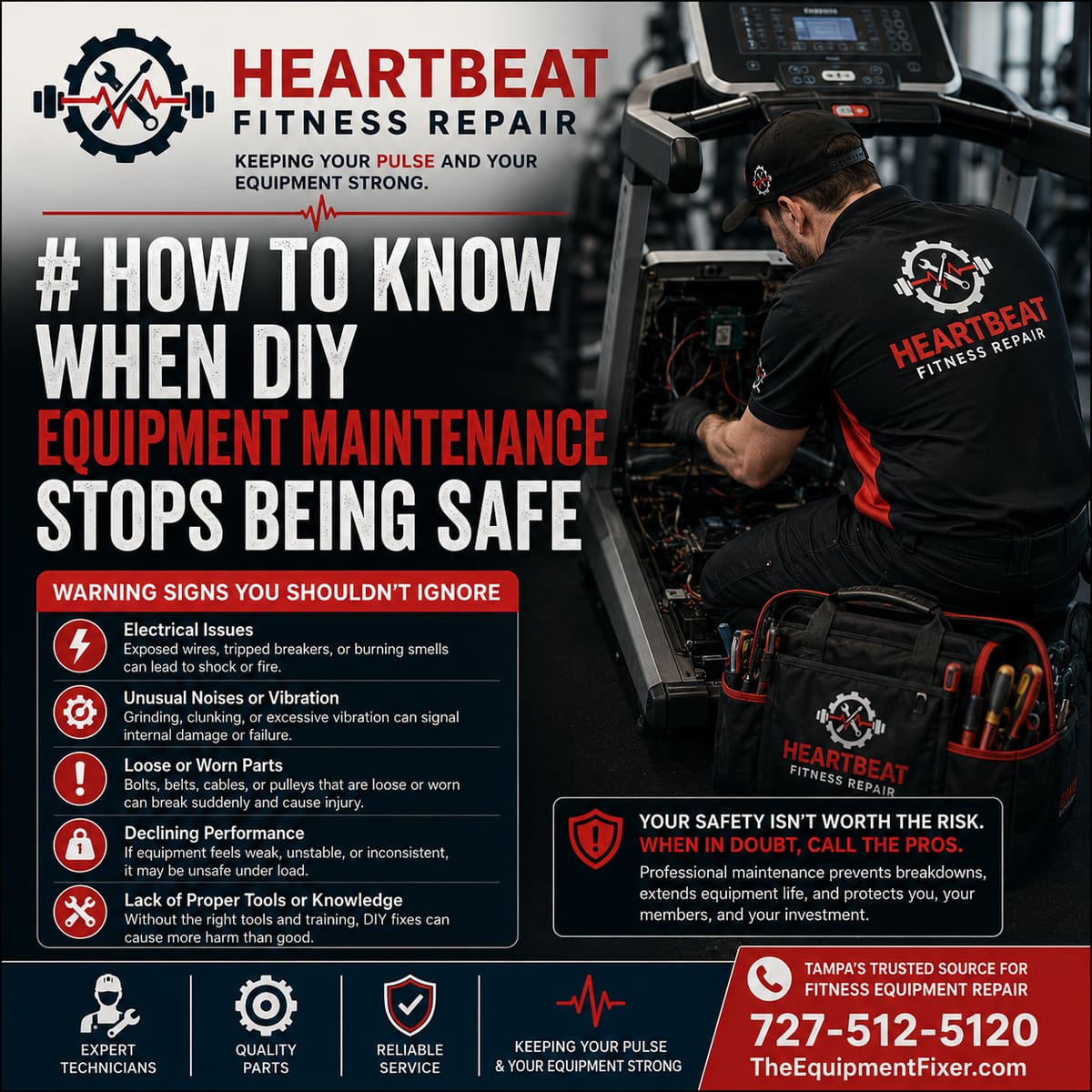 When to Stop DIY Fitness Equipment Repairs