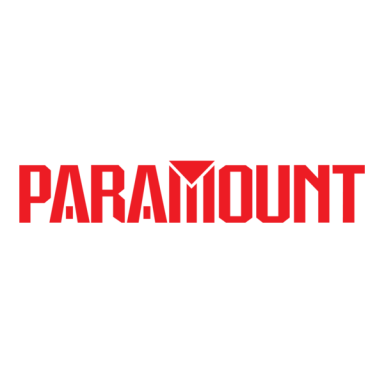 Red "PARAMOUNT" logo with a stylized triangular design.