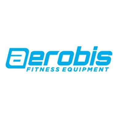 Aerobis logo in blue featuring the brand name and "Fitness Equipment."