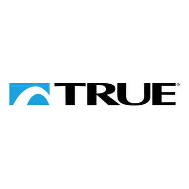 Logo featuring the word "TRUE" with a blue arch symbol above it.